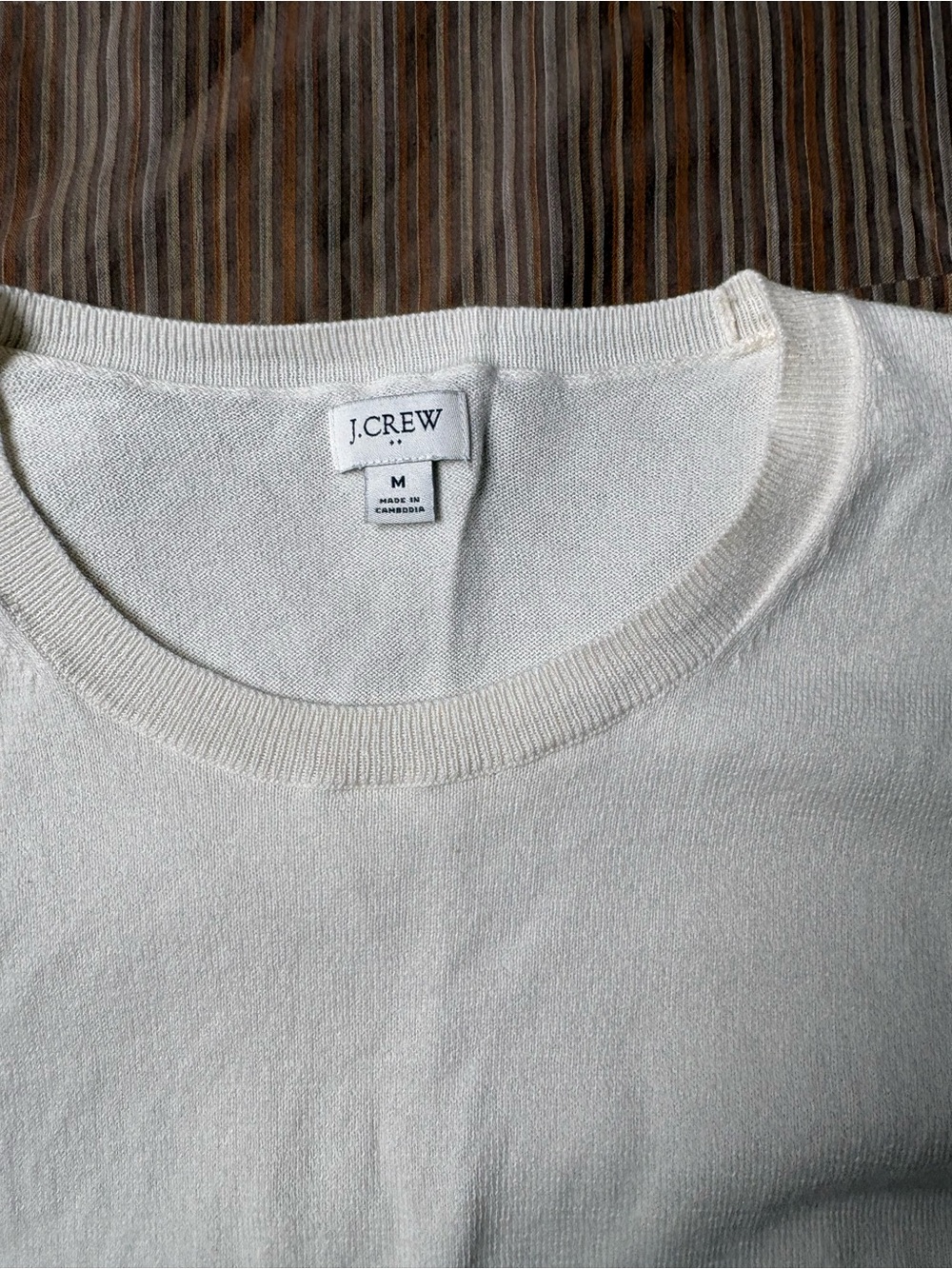J. Crew Off-White Crewneck Sweater